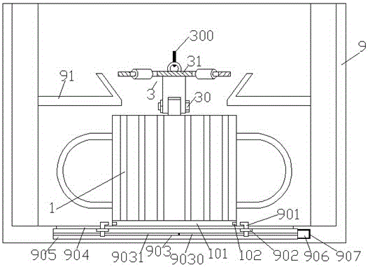Convenient transformer device with guiding and positioning device and using method of transformer device