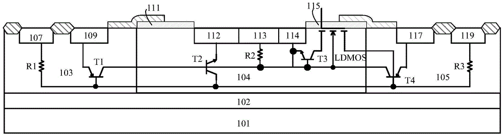 A high voltage esd protection device with ldmos‑scr interdigitated structure