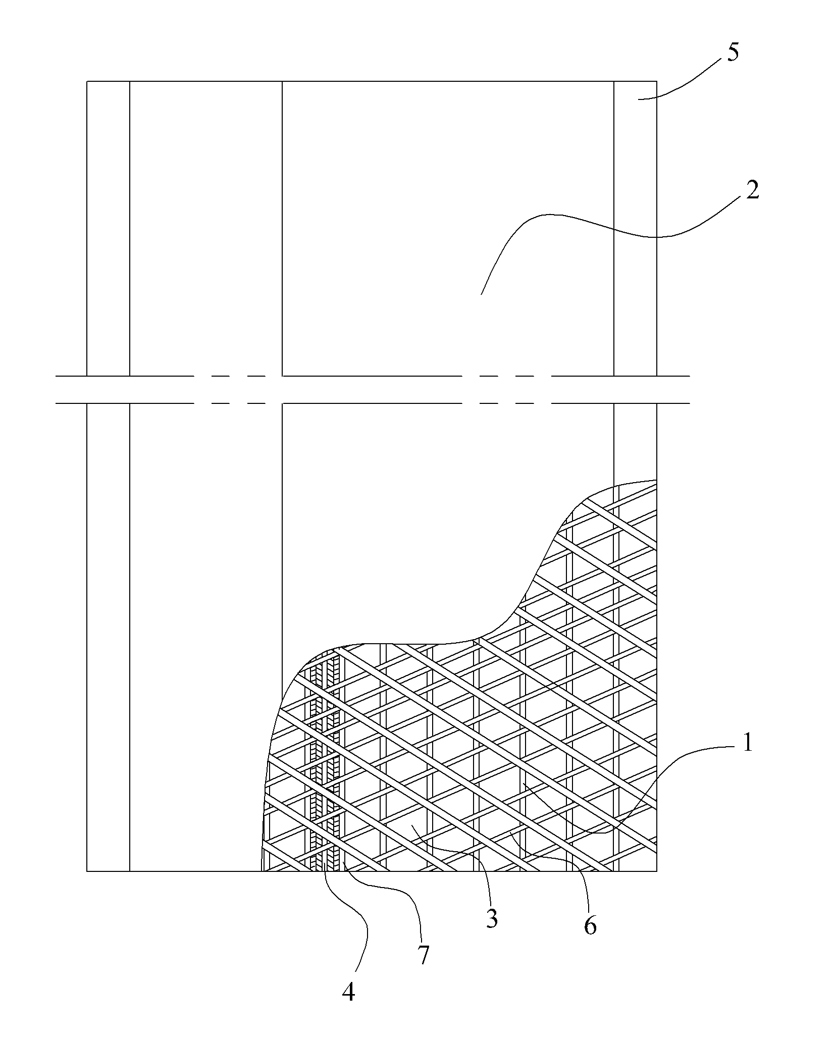 Drainage component with isolation reinforcer