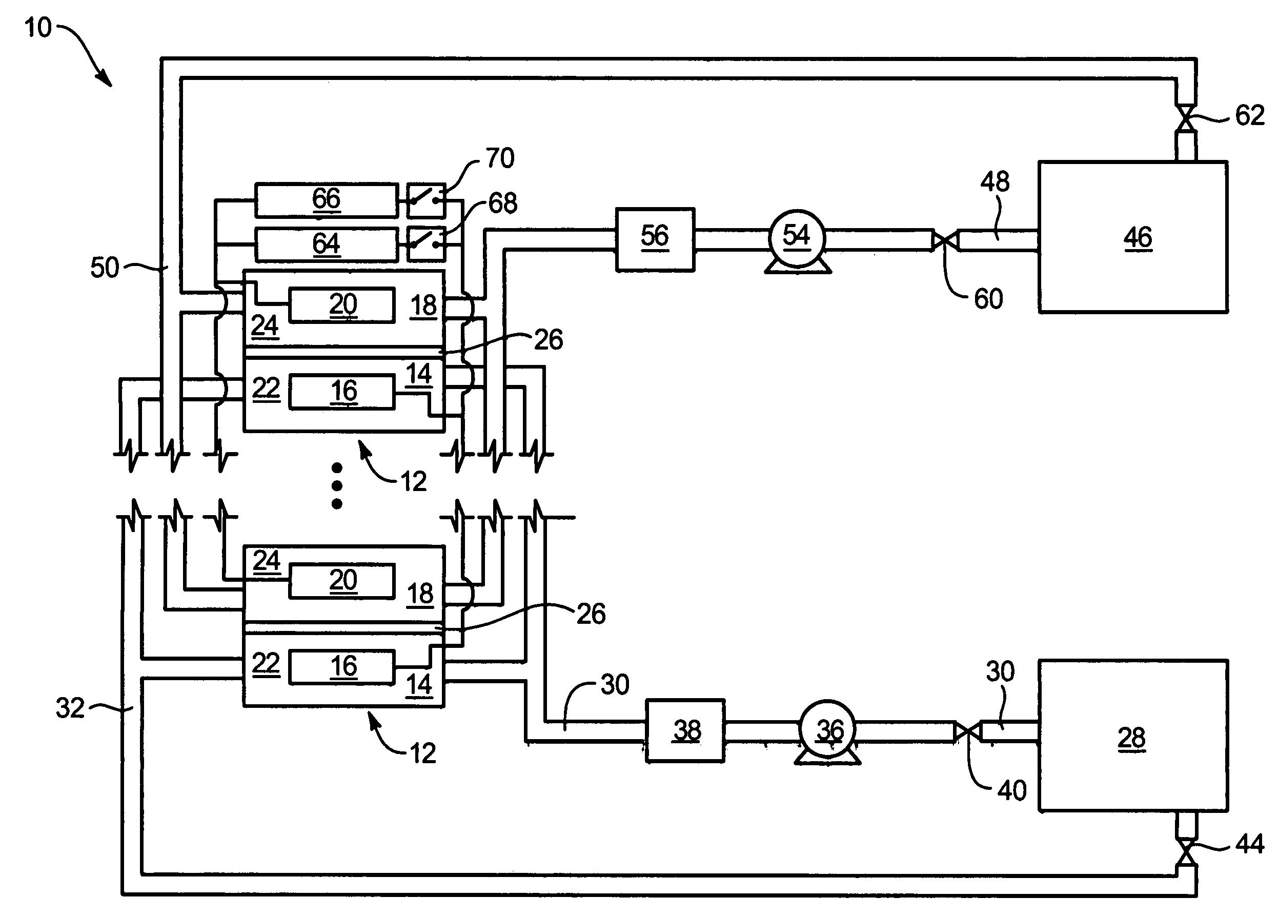 System and method for optimizing efficiency and power output from a vanadium redox battery energy storage system