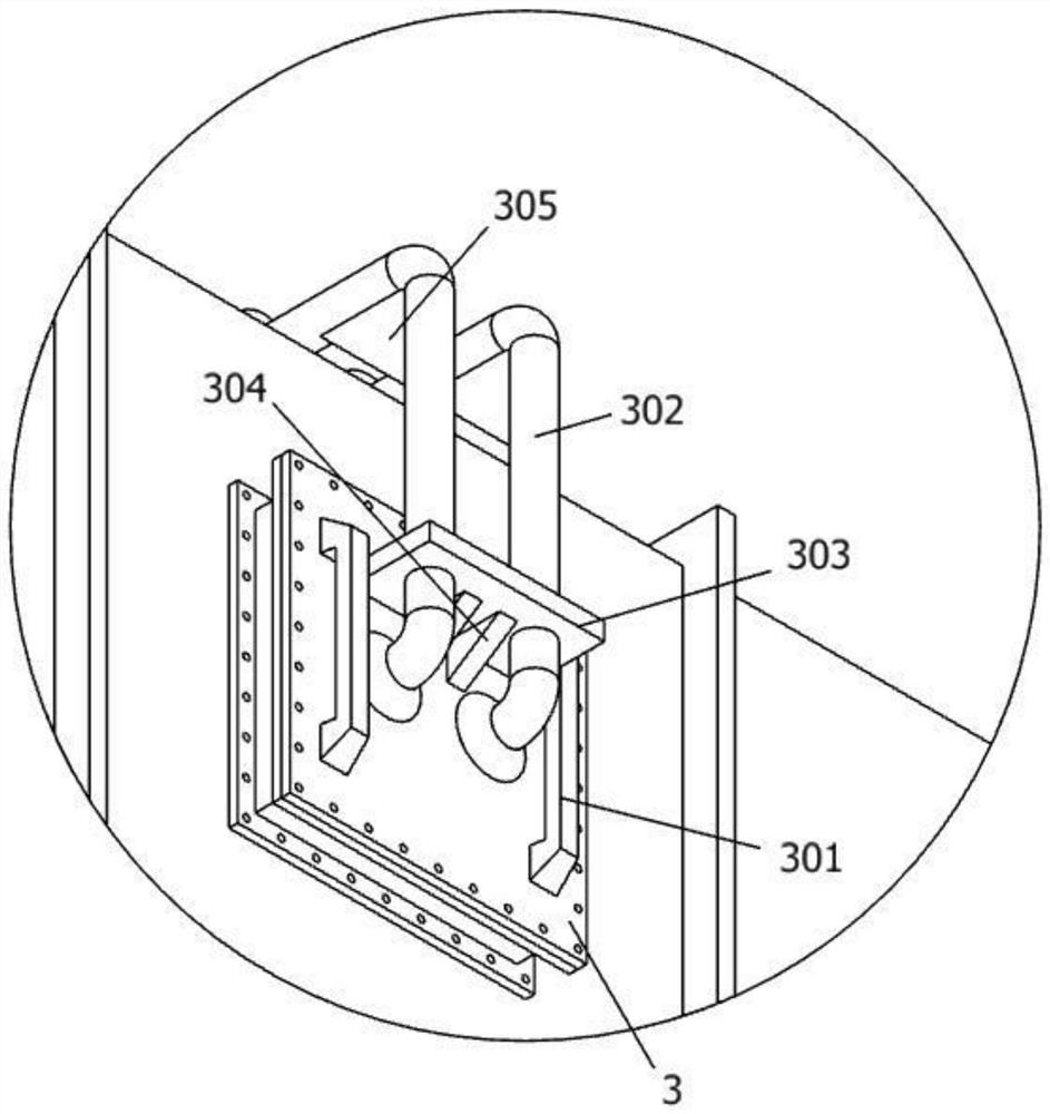 RTO combustion chamber access door opening device