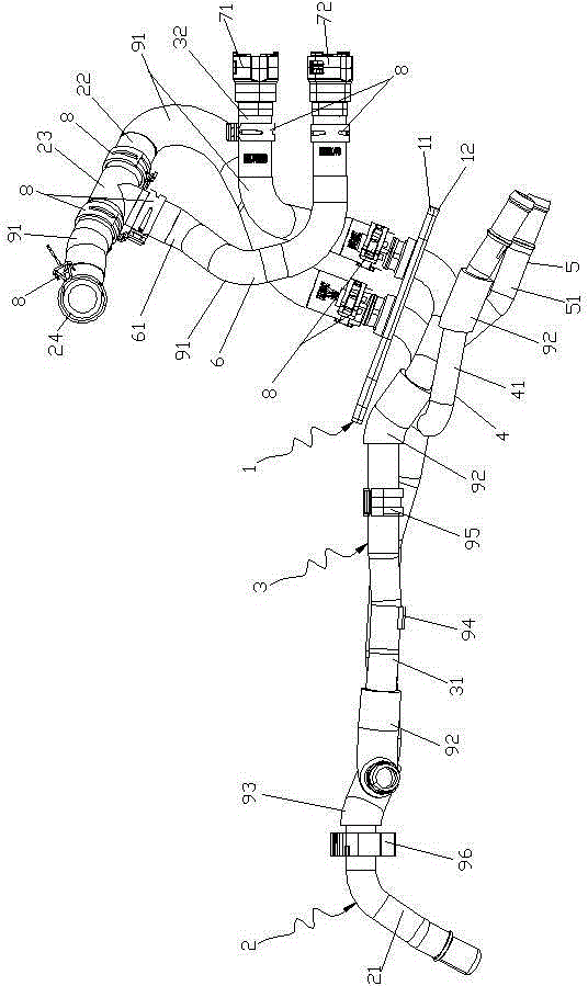 Dual-cooling multi-channel pipeline system and its production process