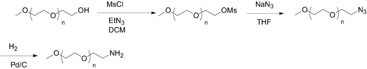 Preparation method of mPEG-amine