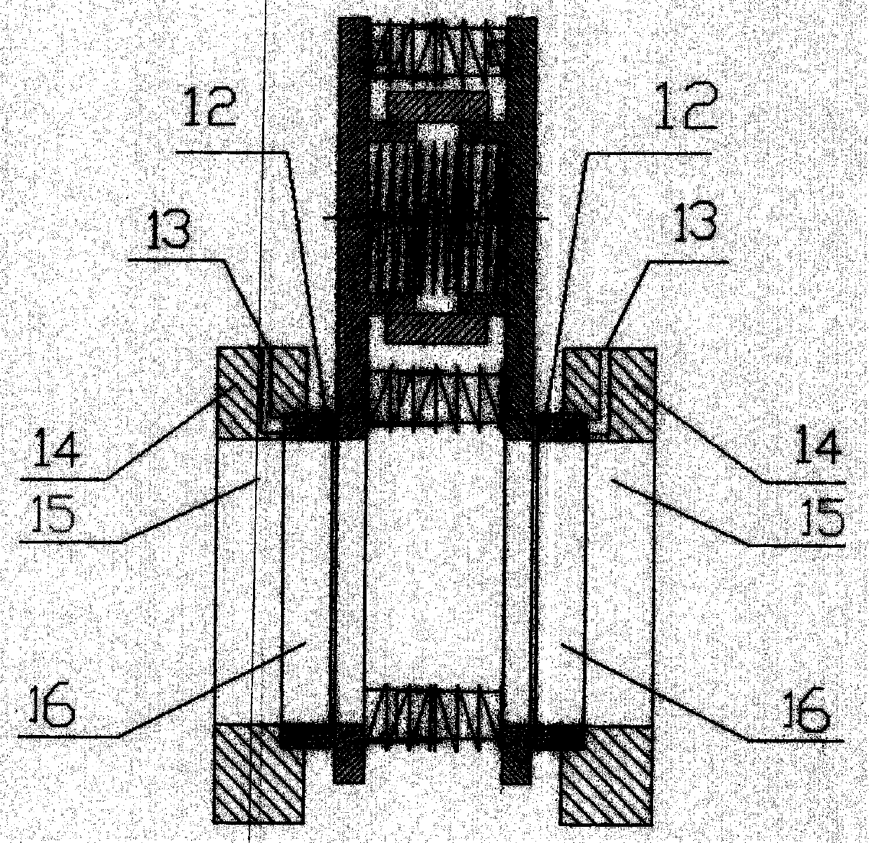 Hard sealing plane elastic gate plate pair