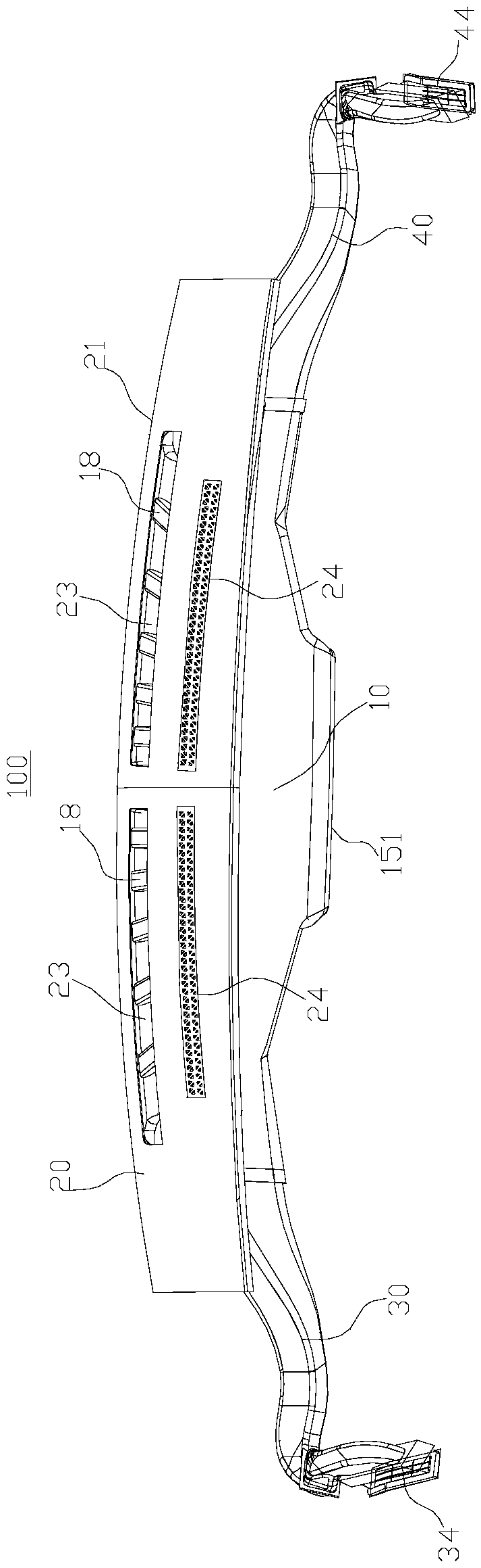 Cover plate, air flue structure and transporting tool