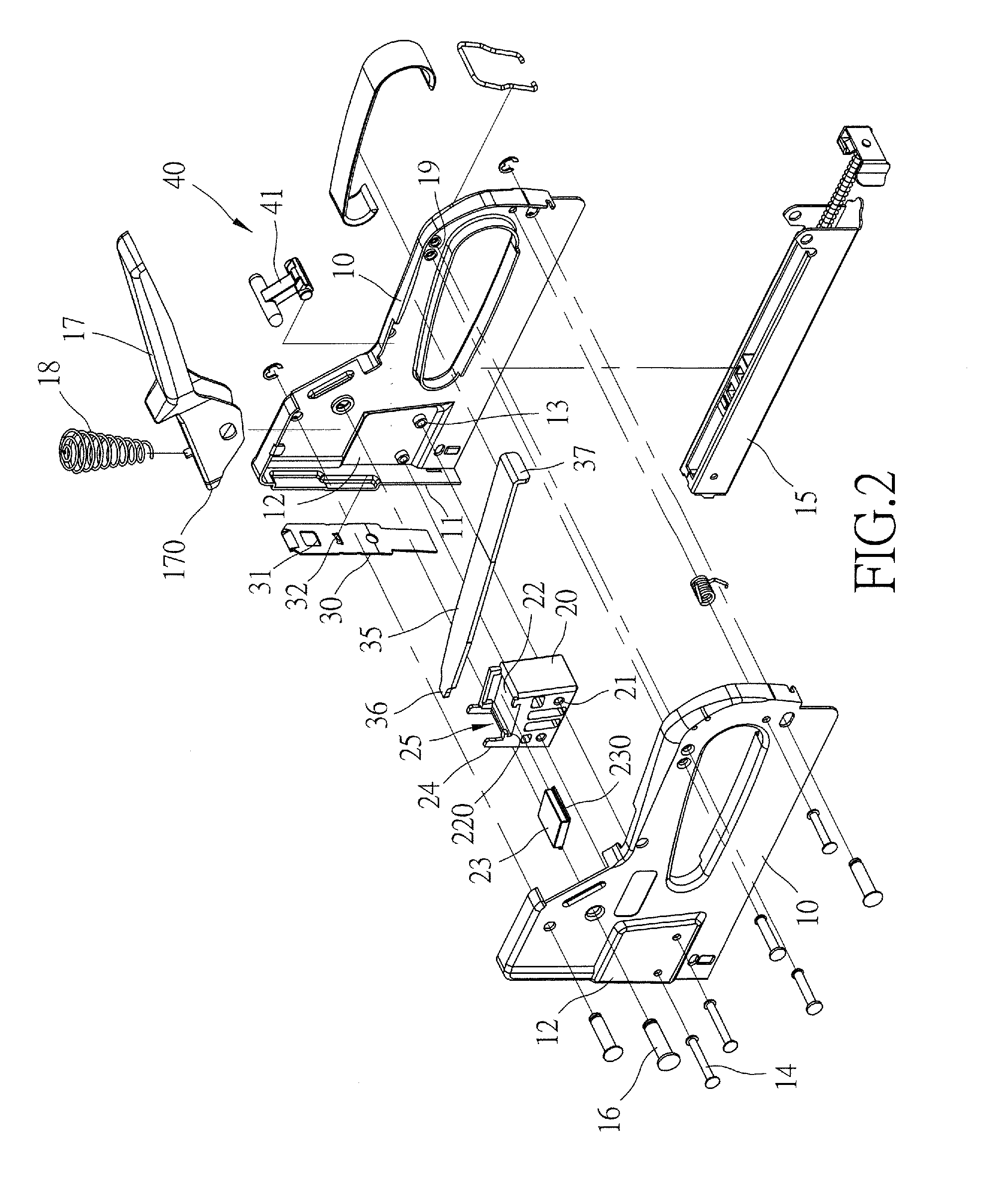 Structure of stapling device