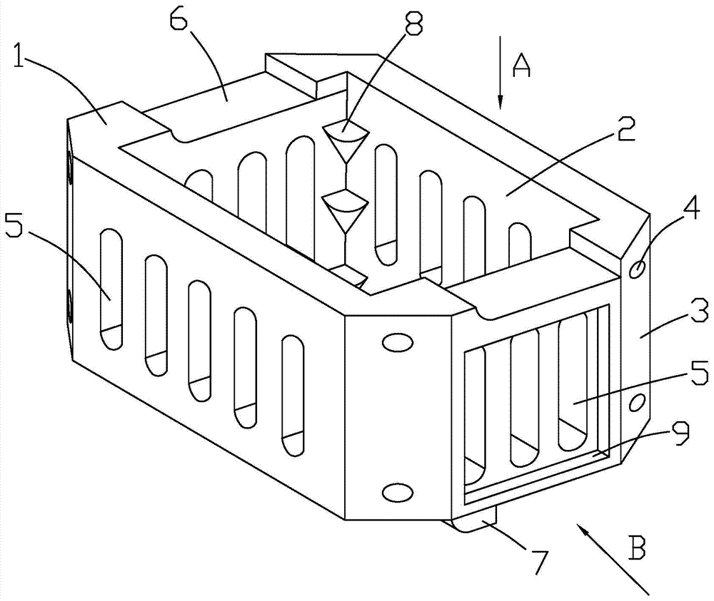 A box-shaped ecological block for ecological slope protection