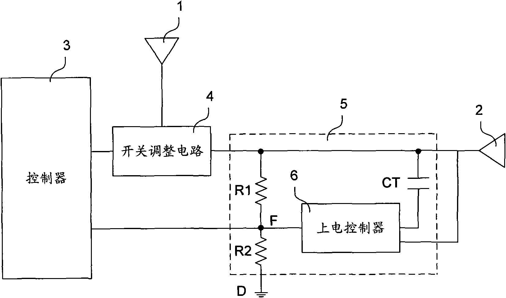 Power supply conversing device