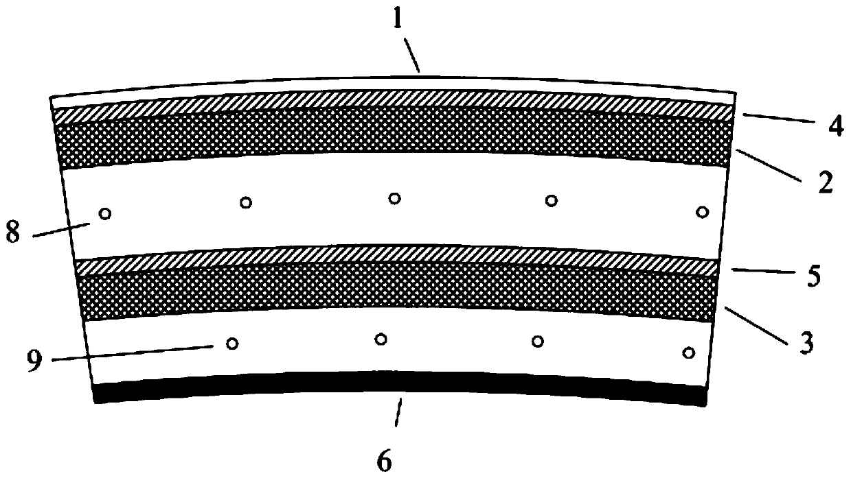 Pipe segment waterproof structure for pipe seam expansion and construction method