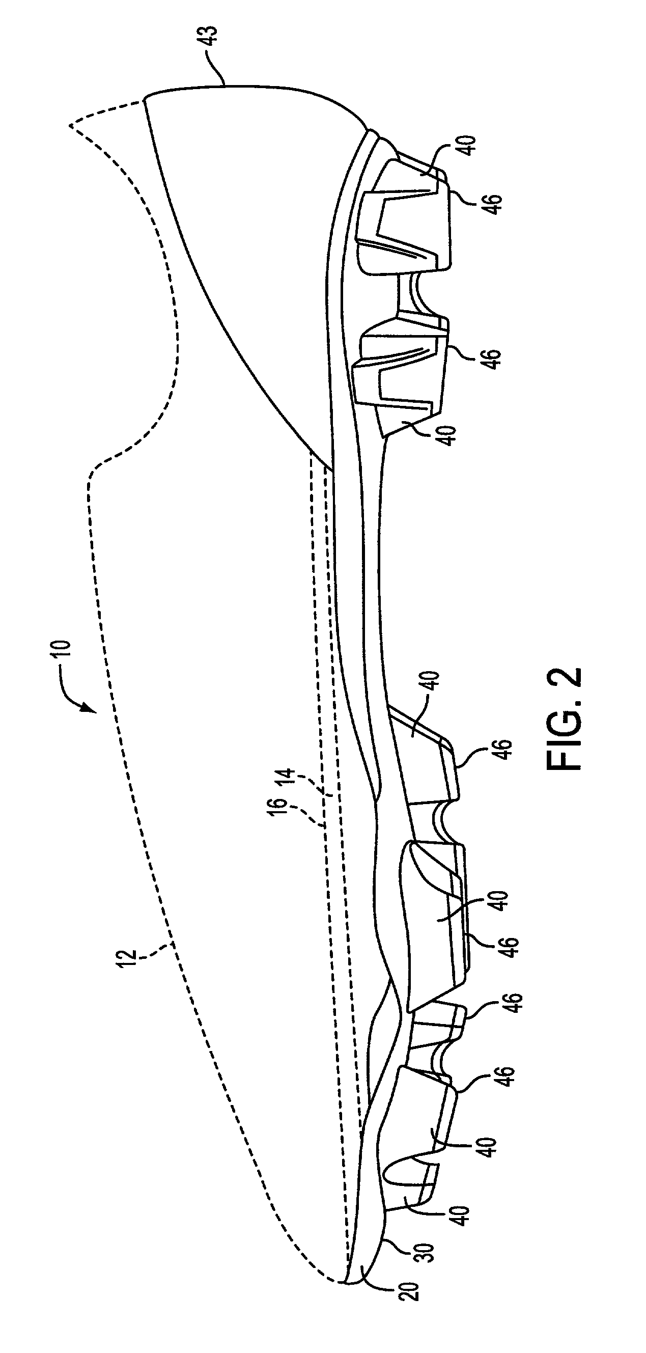 Article of footwear having a sole with a flex control member