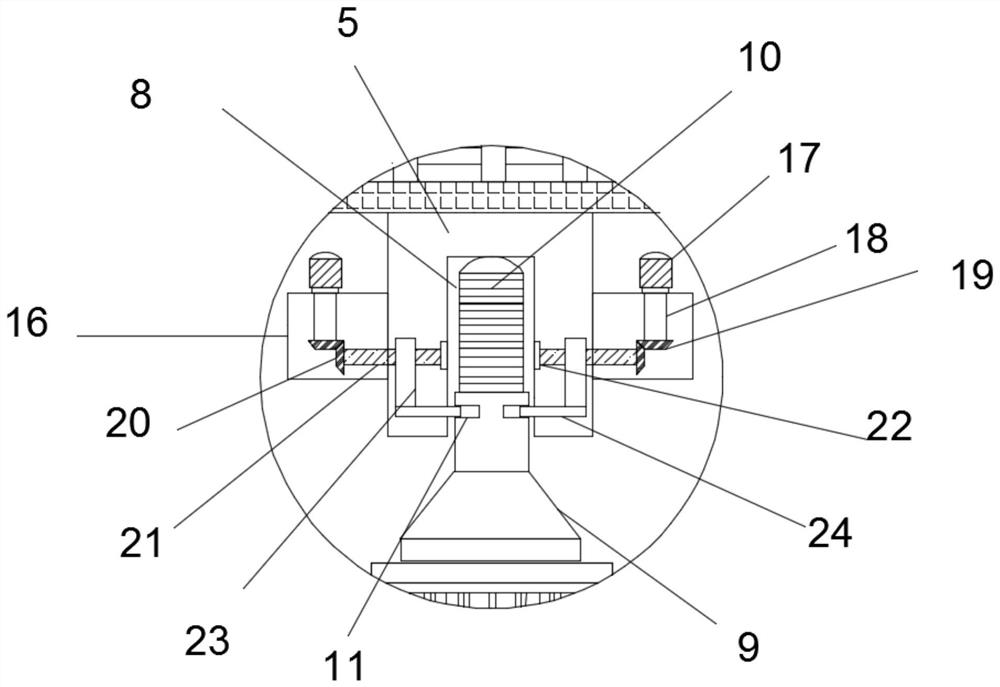 Road lighting lamp and fixing and mounting structure for lighting lamp