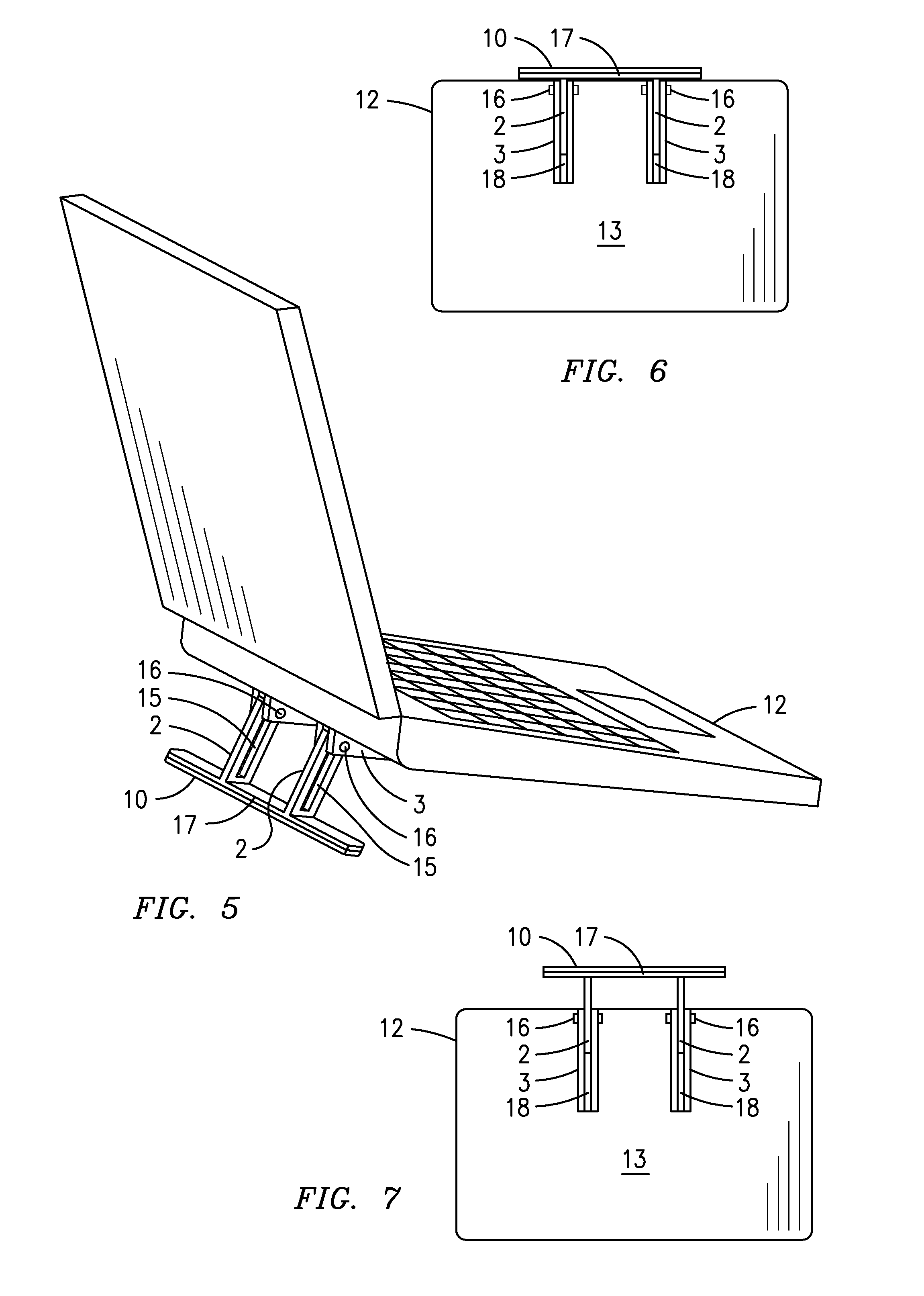 Laptop elevation device
