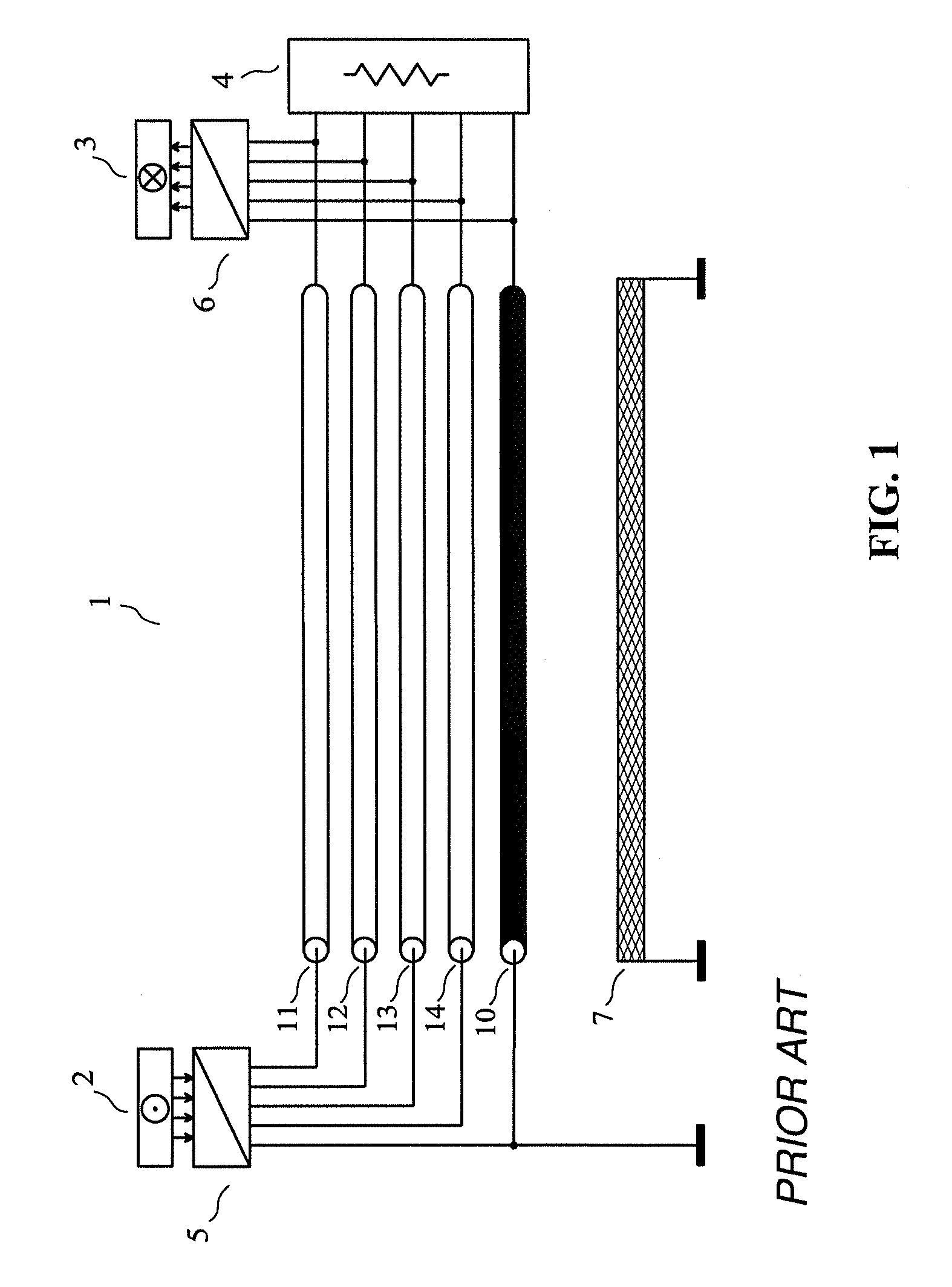 Method for pseudo-differential transmission using a non-uniform interconnection