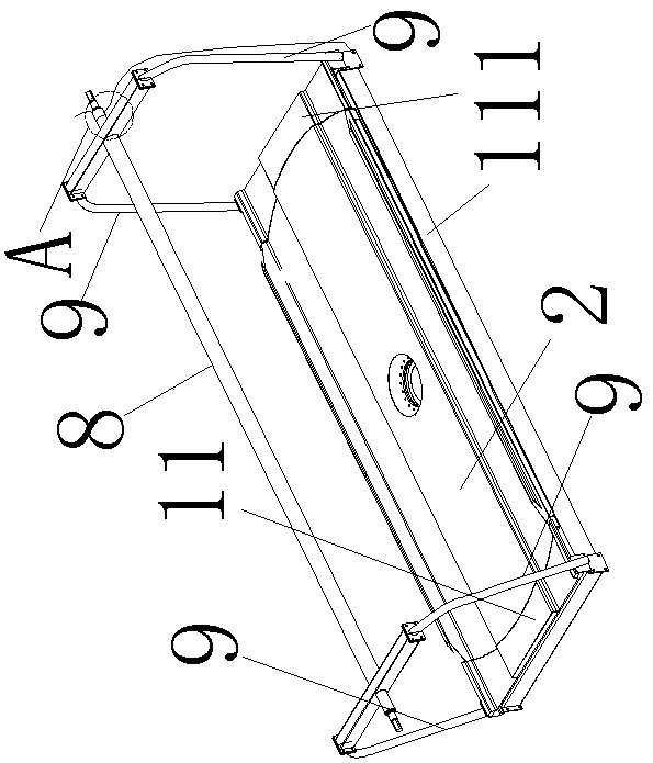 Vertical circulating garage carrying hanging bracket with 360-degree unobstructed rotating carrying plate