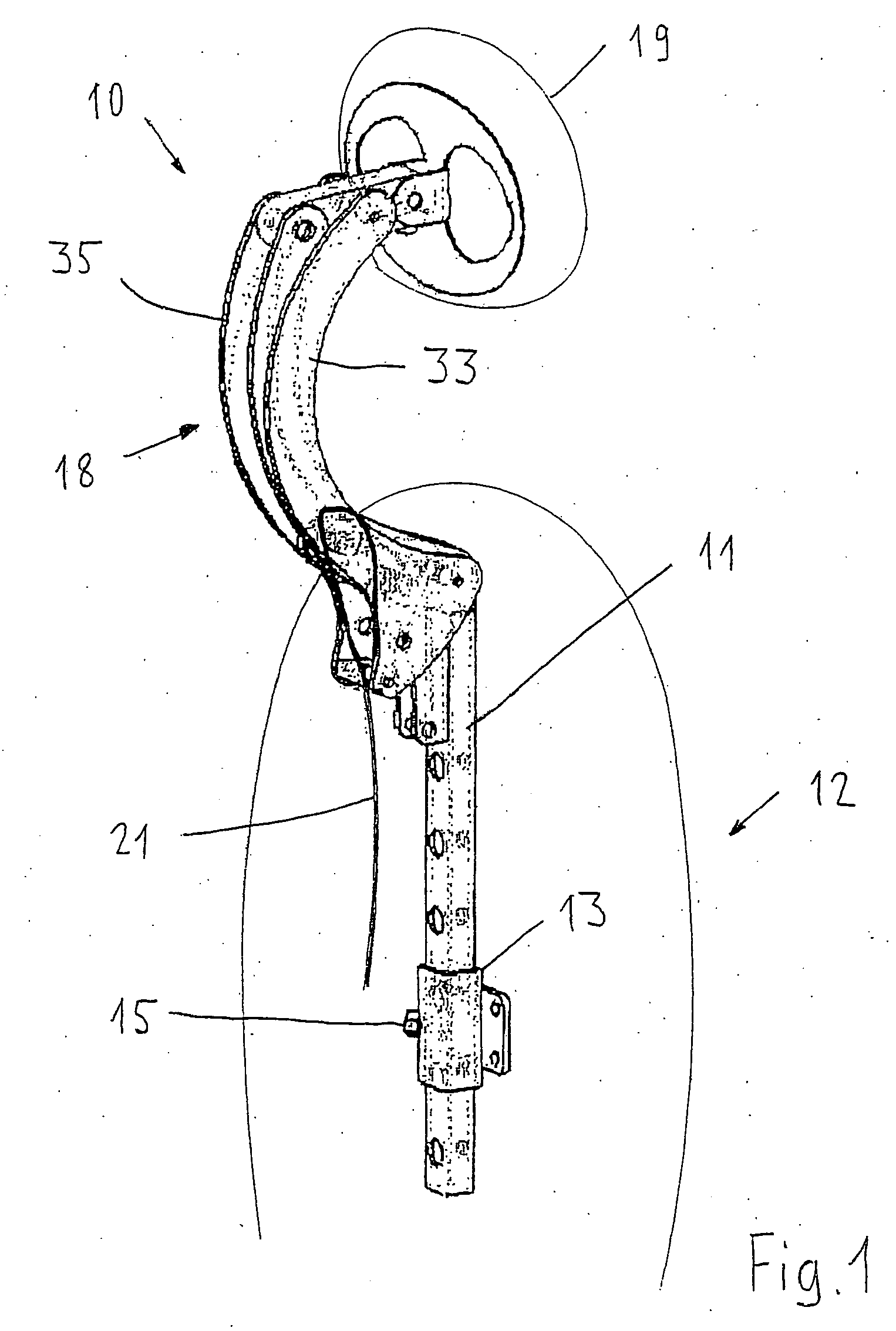 Adjustable head support for a chair