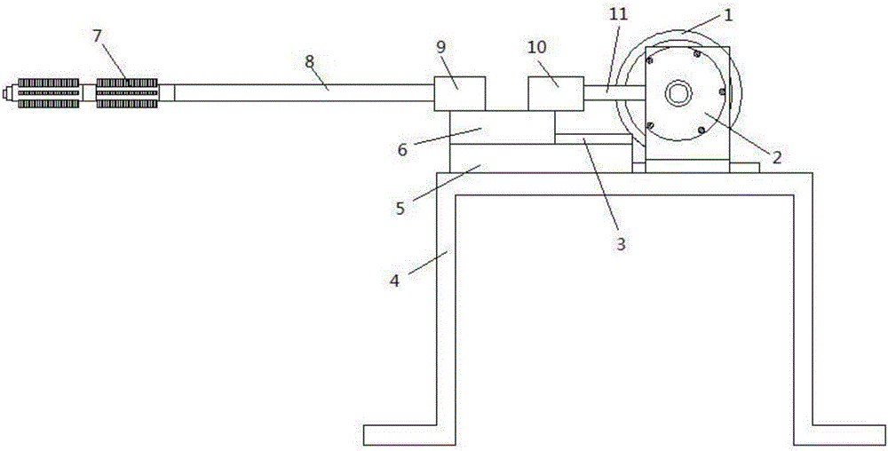 Gun barrel rifling brushing machine