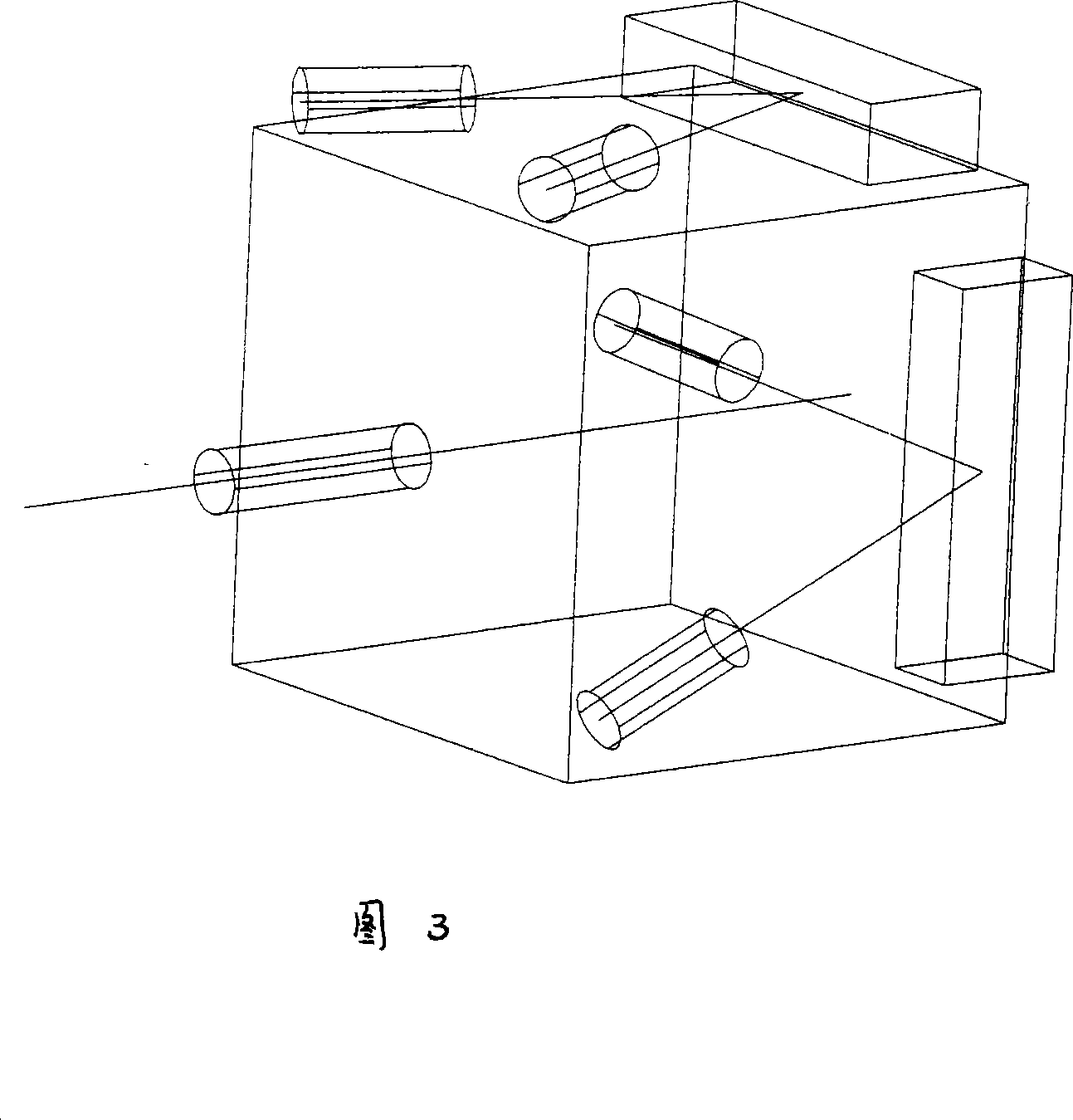 Method and device for confirming irradiation orientation of pressure container weld seam ray detecting ray bundle