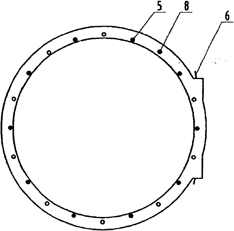 Large flow centripetal-stress sewage-treating pipeline and its production process