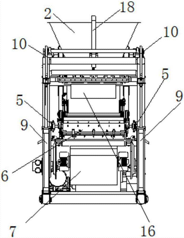 Rotary die type concrete product forming machine