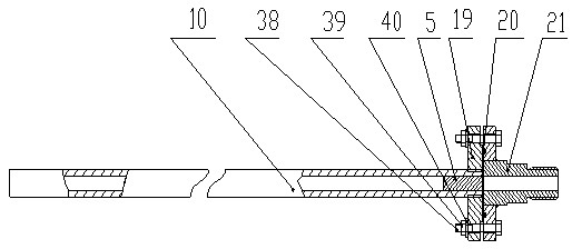 Experimental device of interaction of horizontal supercavity and free surface