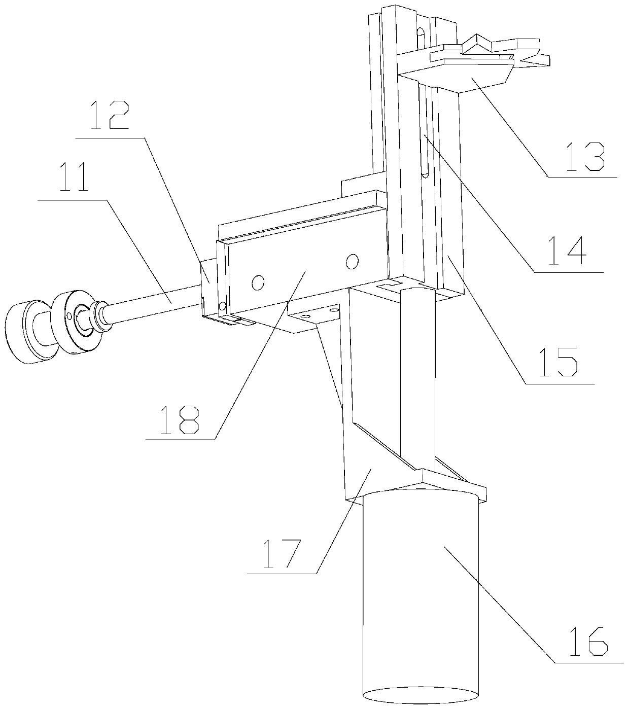 Angle assembling machine for aluminum alloy doors and windows