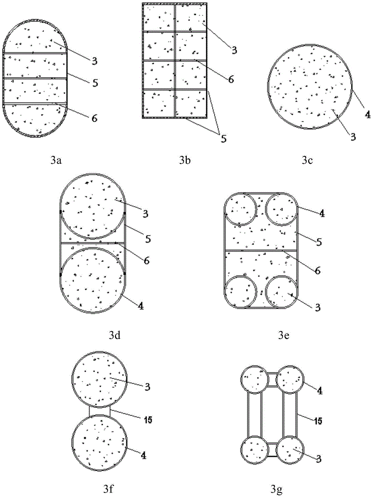 A kind of oblique pillar structure for natural draft cooling tower and its construction method