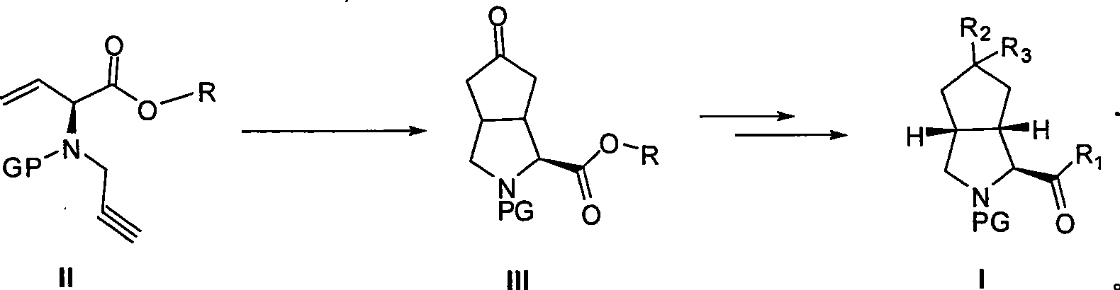 Octahydro cyclopenteno [c] pyrroletetrazole derivative and preparation thereof