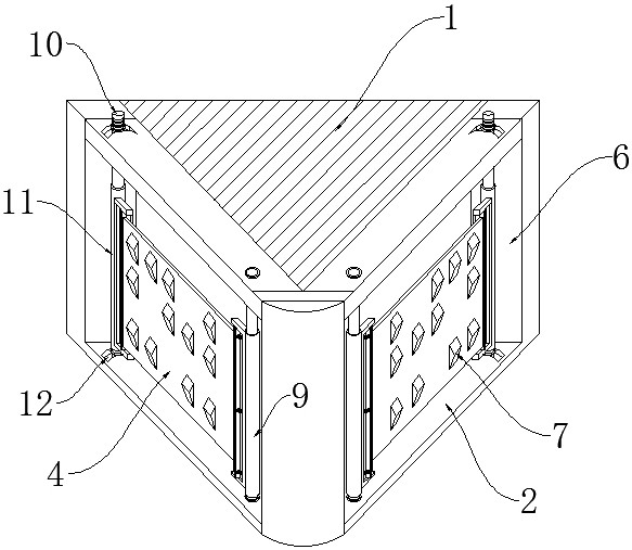 Prism structure with non-uniformly distributed bulge structures