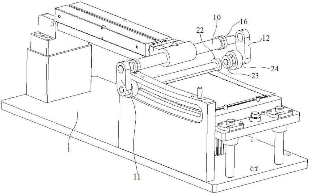 Liquid crystal display backboard flattening mechanism used for electronic products
