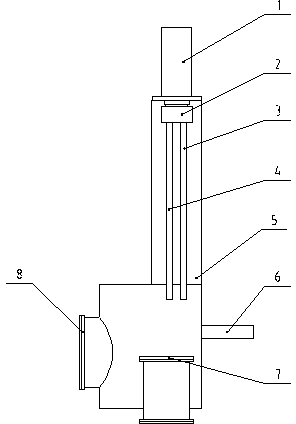 Device for automatically performing temperature measurement and sampling on molten steel under vacuum state