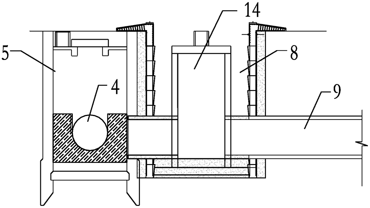 A construction method for new pipe connection and original pipe plugging in large-scale sewage pipeline relocation