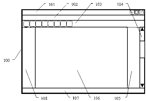 Method for displaying user interface along edges around screen