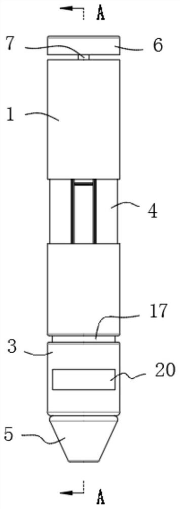 Anti-seismic structure and anti-seismic method for gyro measurement while drilling