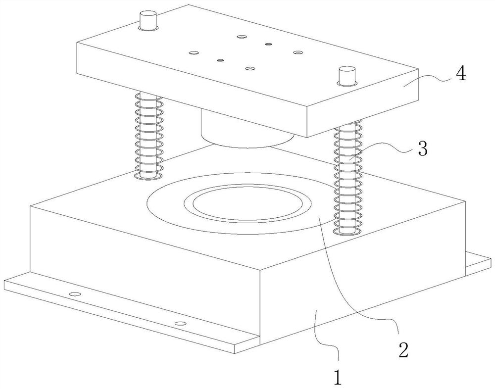Molding processing system for circular sheet-iron packaging box