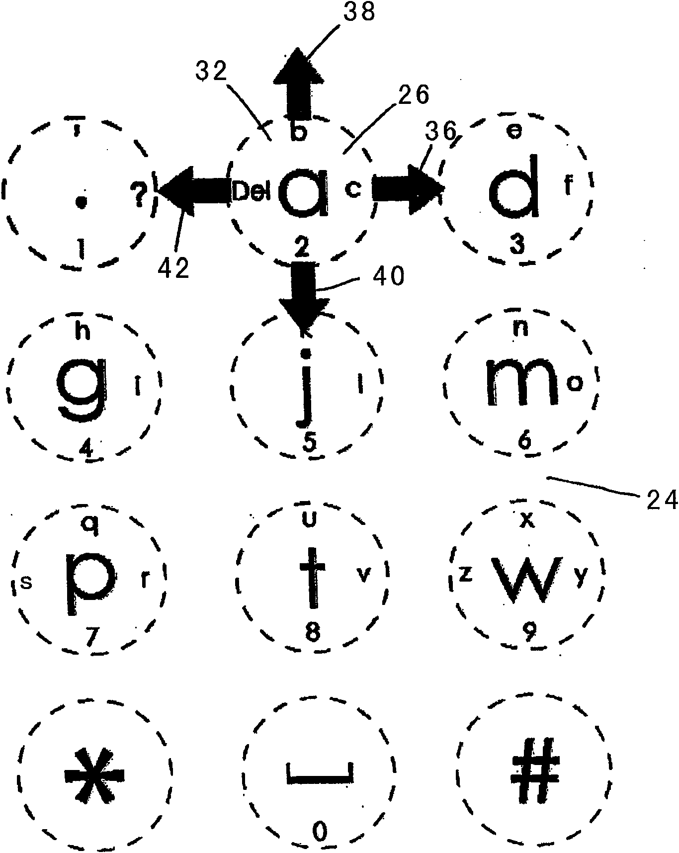 Wireless handheld device able to accept text input and methods for inputting text on a wireless handheld device