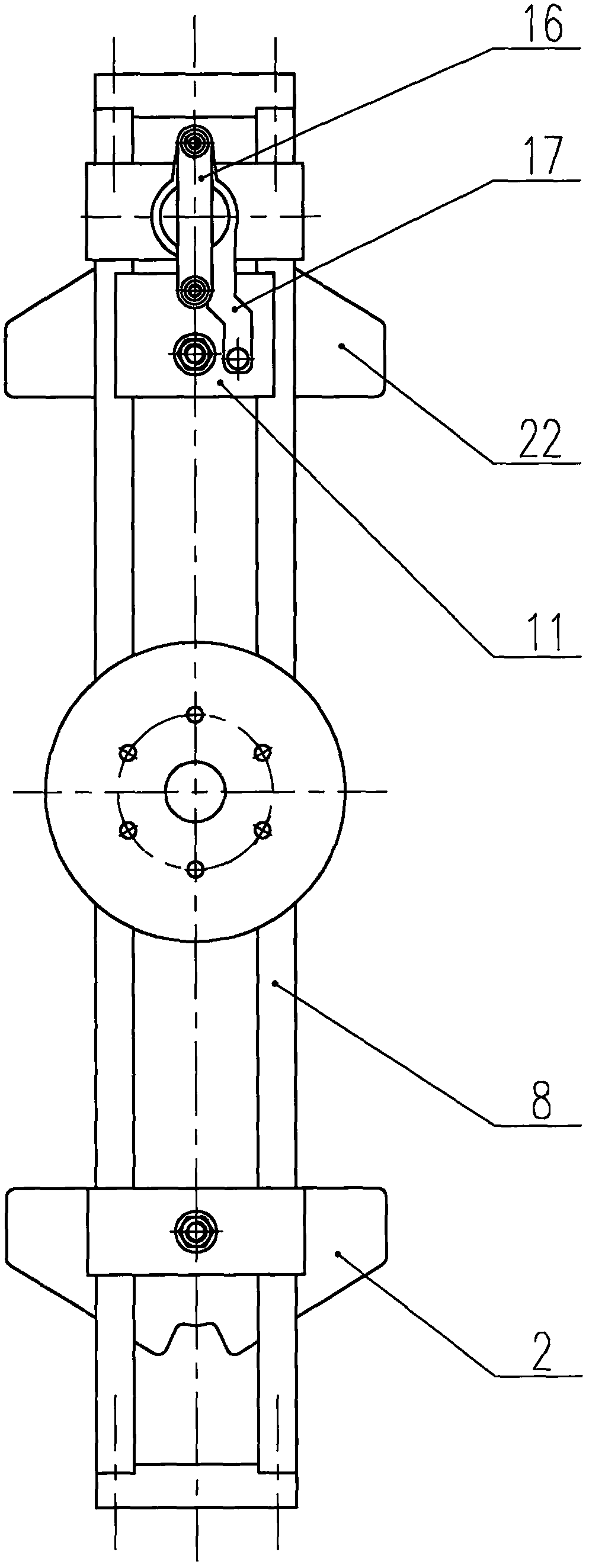Motor coil winding device based on crank slider mechanism principle