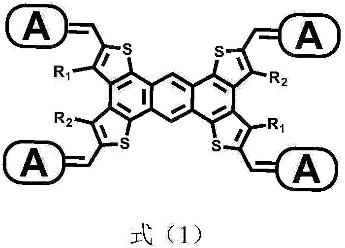 Organic small-molecular semiconductor material containing anthracene tetrathiophene and application of material