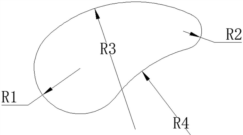 Circular saw blade with water-drop-shaped inclined hole structure and machining method