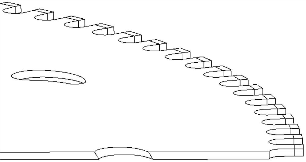 Circular saw blade with water-drop-shaped inclined hole structure and machining method