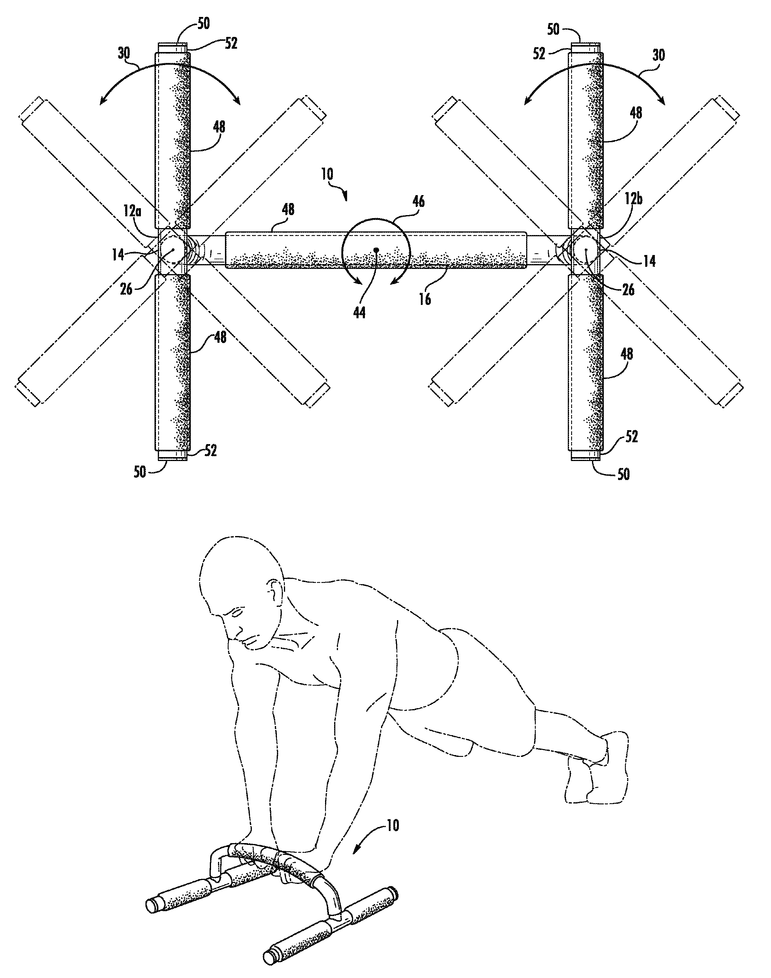 Core-strengthening exercise apparatus