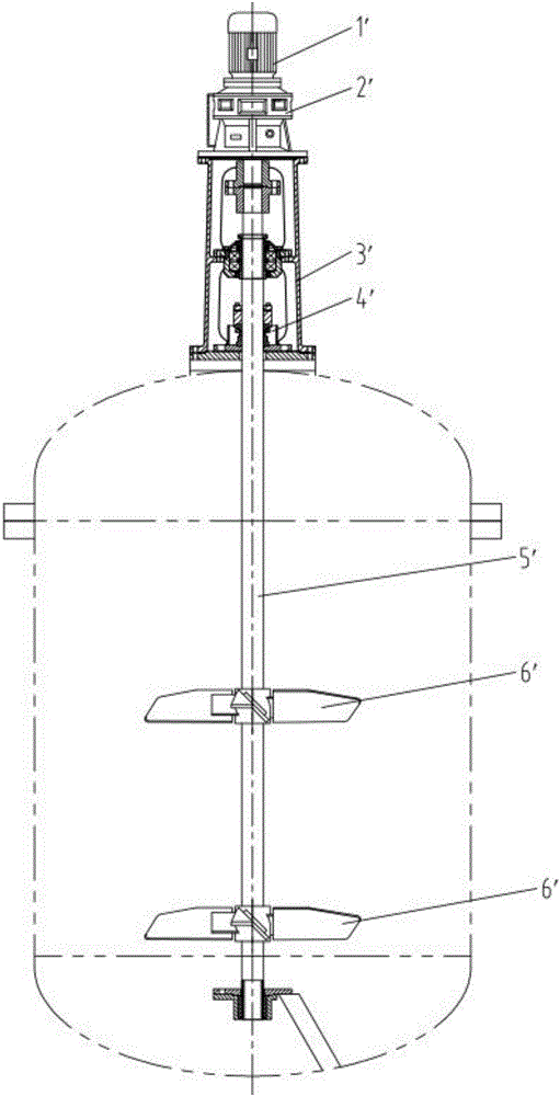 Direct-driving stirring and transmission device