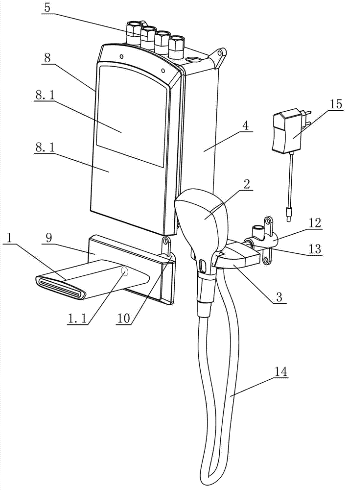 Intelligent in-wall shower faucet