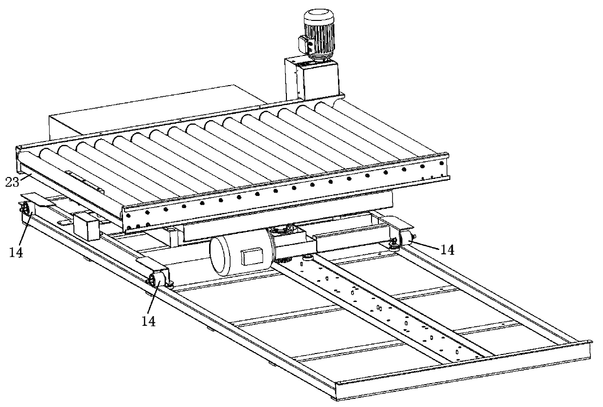 Horizontal rotating and transplanting mechanism