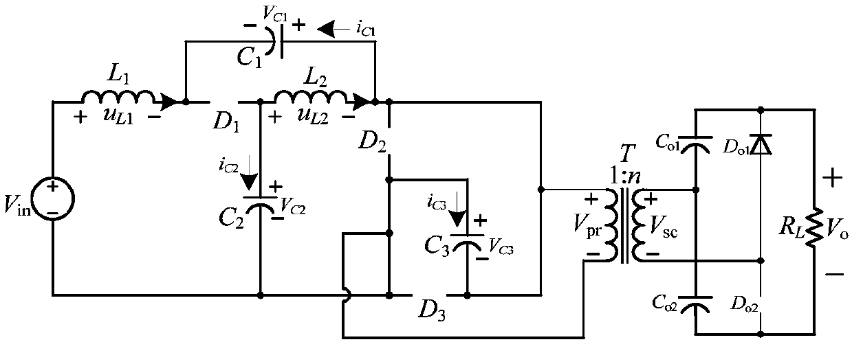Isolated type high-gain quasi Z-source DC-DC converter applicable to photovoltaic generation