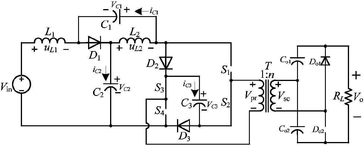 Isolated type high-gain quasi Z-source DC-DC converter applicable to photovoltaic generation