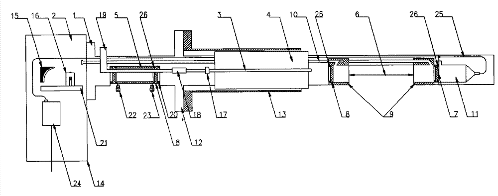 Normal position zero gas back-blowing type CEMS (continuous emission monitoring system) probe on-line calibration method and device