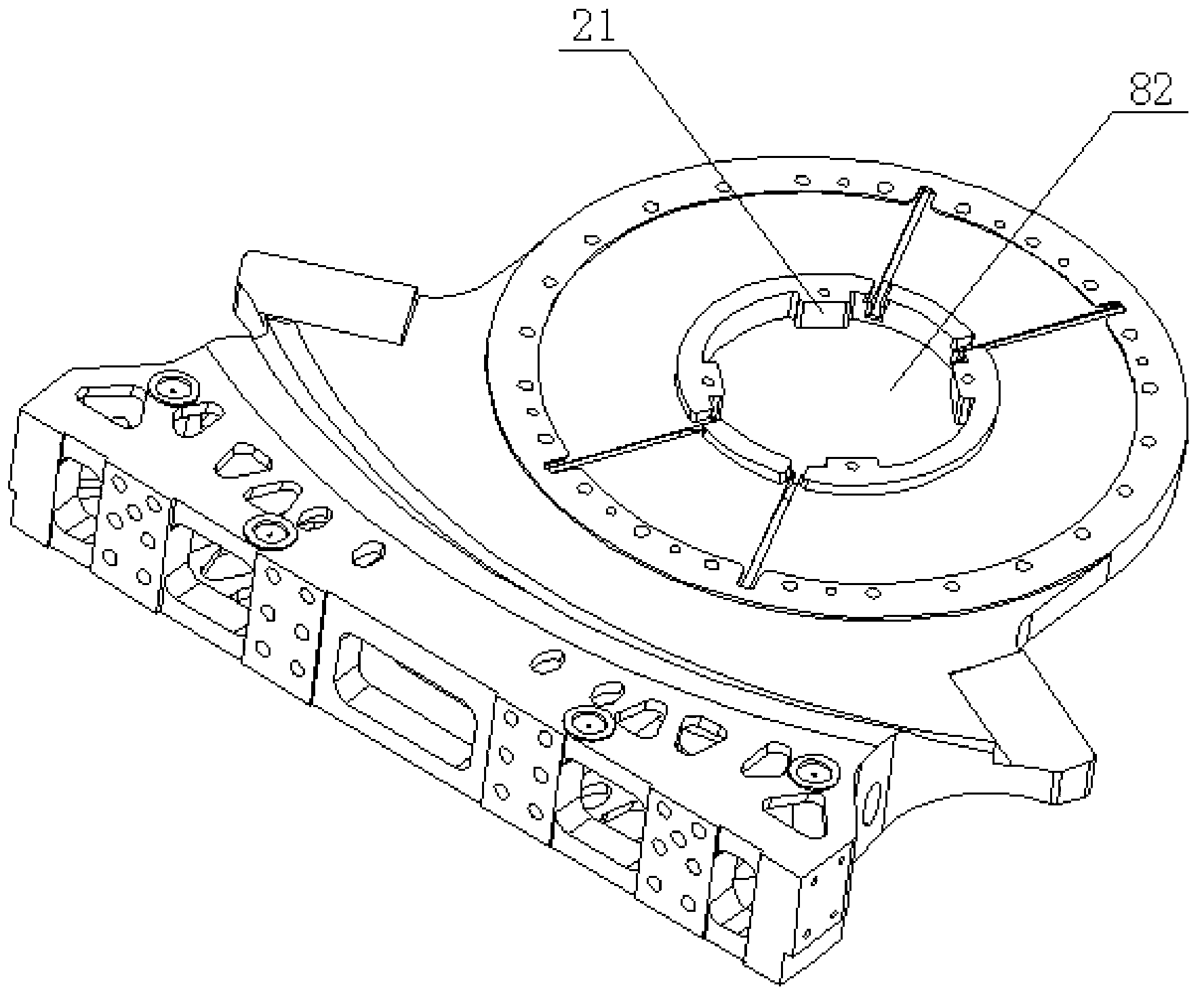 Hinged car chassis hinging system