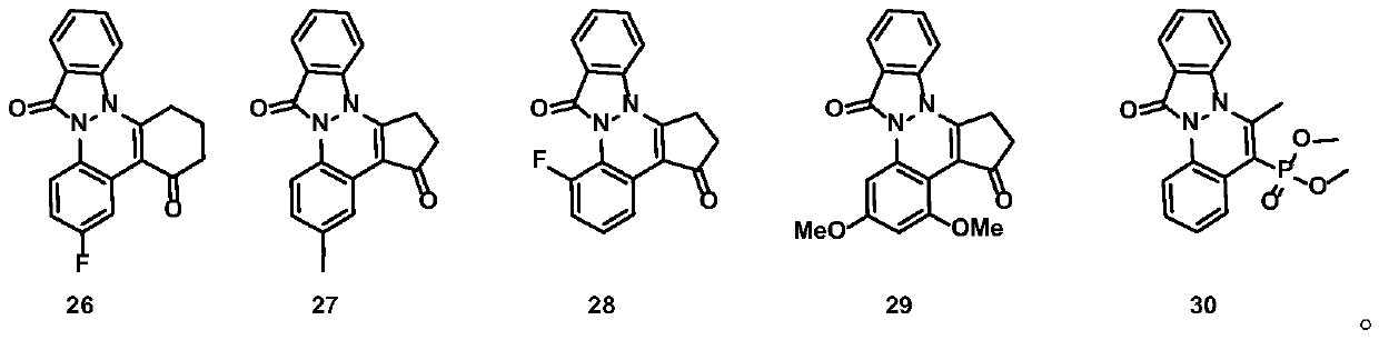 Application of 12H-indazole [2, 1-a] cinnoline-12-ketone compound