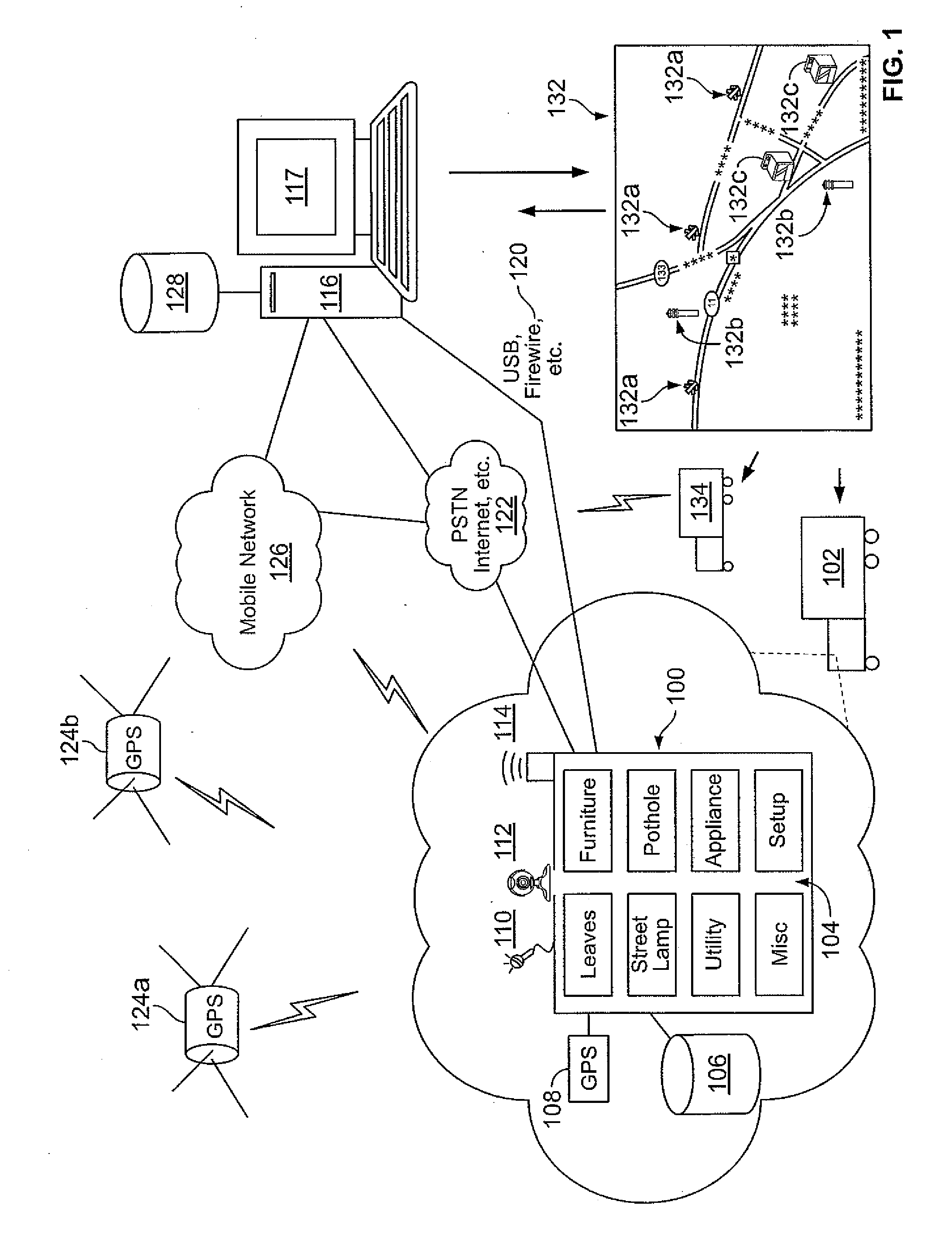 System and method for providing identification and location information of certain items