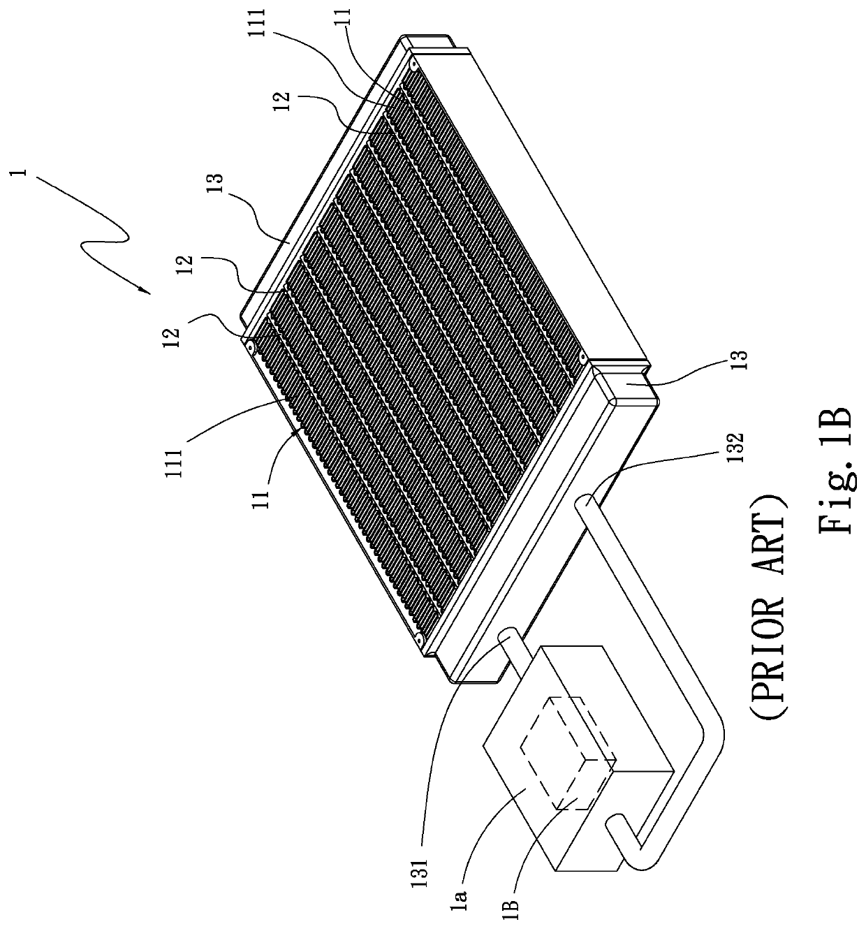 Composite water-cooling radiator structure